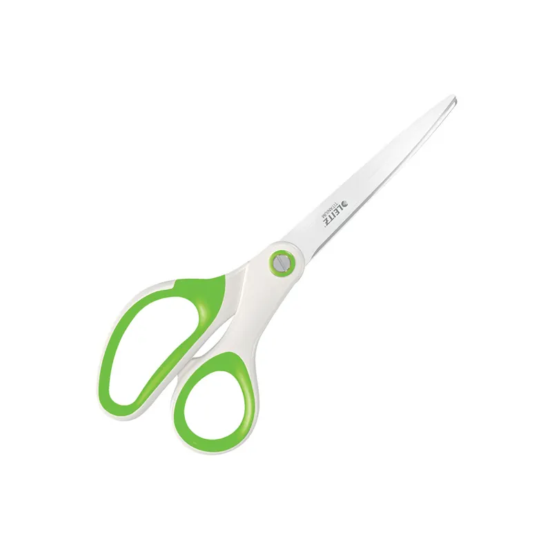 Büroschere Leitz WOW 5319 - 8 Zoll 205 mm grün abgerundet ergonomischer Soft-Touch Griff