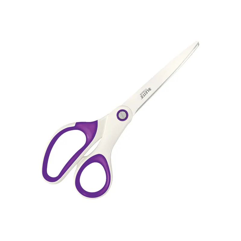 Büroschere Leitz WOW 5319 - 8 Zoll 205 mm violett abgerundet ergonomischer Soft-Touch Griff