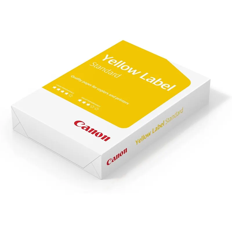 Canon Yellow Label Standard Multifunktionspapier, EU Umweltzeichen, A4, 80 g/m², 500 Blatt, alle Drucker weiß CIE 150 (optimierte Schutzverpackung)