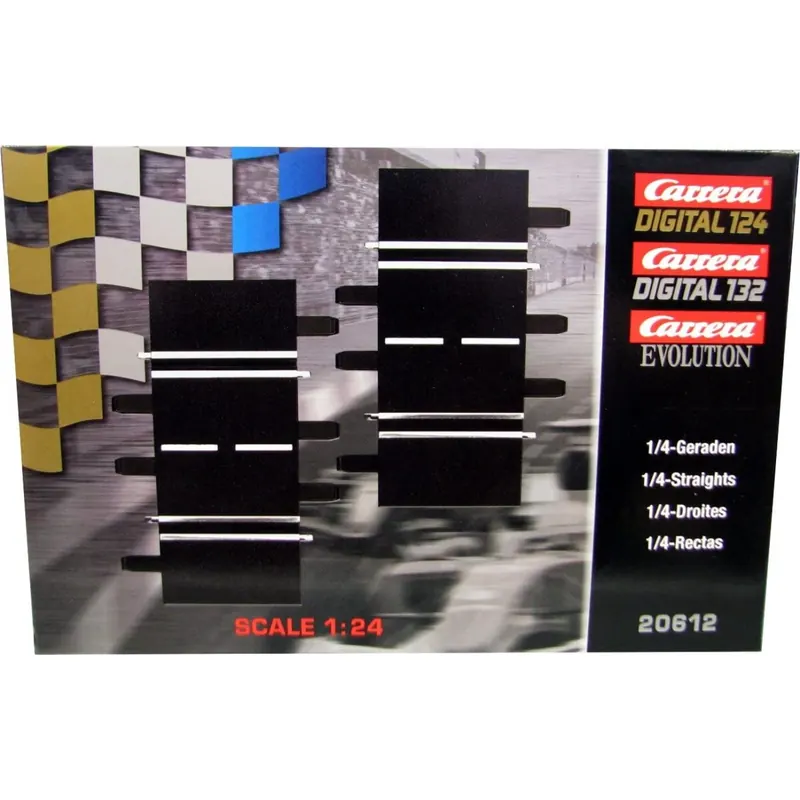 Carrera 20020612 - Exclusiv/Evolution 1/4 Gerade 2 Stück
