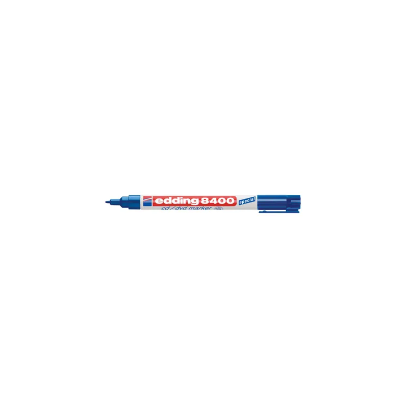 CD Marker edding 8400 - blau 0,5-1 mm Rundspitze permanent nicht nachfüllbar