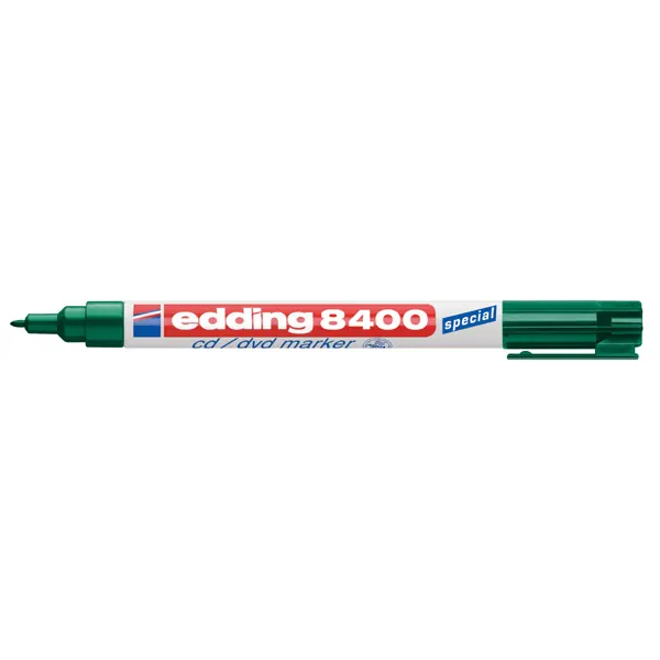 CD Marker edding 8400 - grün 0,5-1 mm Rundspitze permanent nicht nachfüllbar