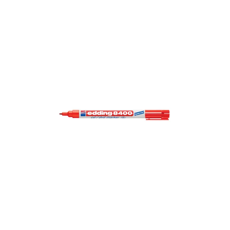 CD Marker edding 8400 - rot 0,5-1 mm Rundspitze permanent nicht nachfüllbar