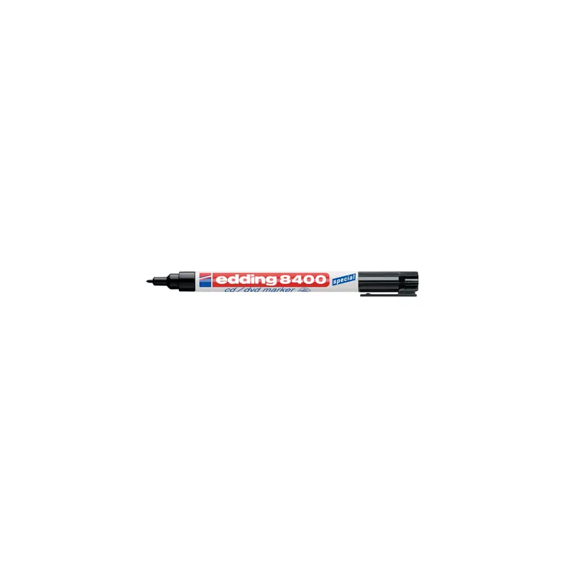 CD Marker edding 8400 - schwarz 0,5-1 mm Rundspitze permanent nicht nachfüllbar