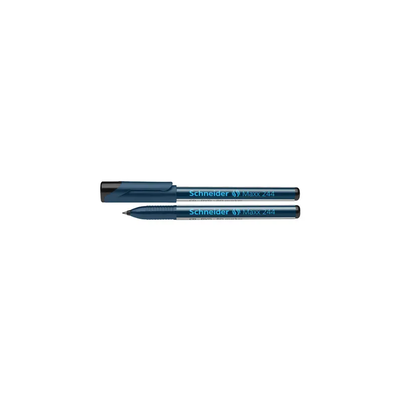 CD Marker Schneider Maxx 244 124401 - schwarz 0,7 mm Rundspitze permanent nicht nachfüllbar