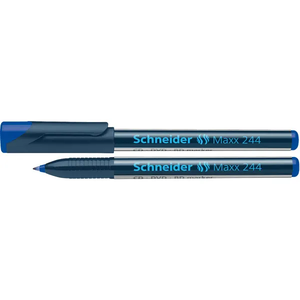 CD Marker Schneider Maxx 244 124403 - blau 0,7 mm Rundspitze permanent nicht nachfüllbar