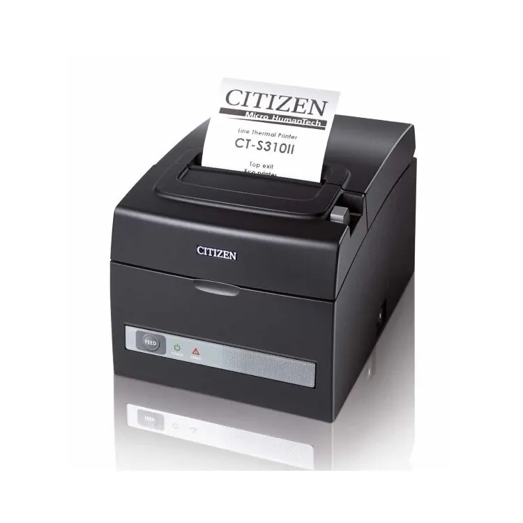 CITIZEN CT-S310II - Thermo-Bondrucker mit Abschneider, 80mm, USB+RS-232, Schwarz
