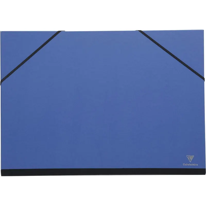 Clairefontaine 144402C Zeichenmappe Maya mit Gummizugverschluß, praktisch und robust, 52 x 72cm, 1 Stück, Nachtblau