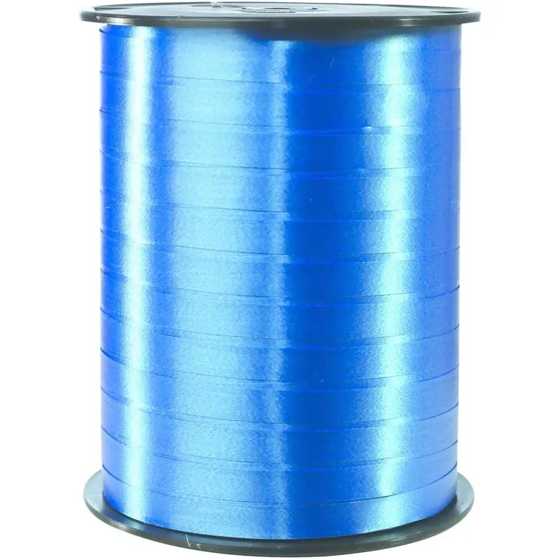 Clairefontaine 601713C Spule Geschenkband glatt (500 m x 7 mm, ideal für Bastelprojekte und Geschenke) 1 Stück blau