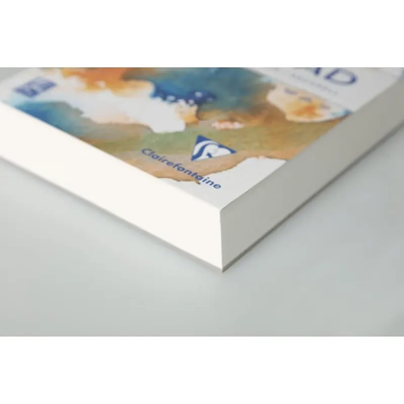 Clairefontaine 975723C - Malblock Aquarell Papier mittelfein gekörnt Goldline Aqua 20 Blatt 42x59,4 cm 300g