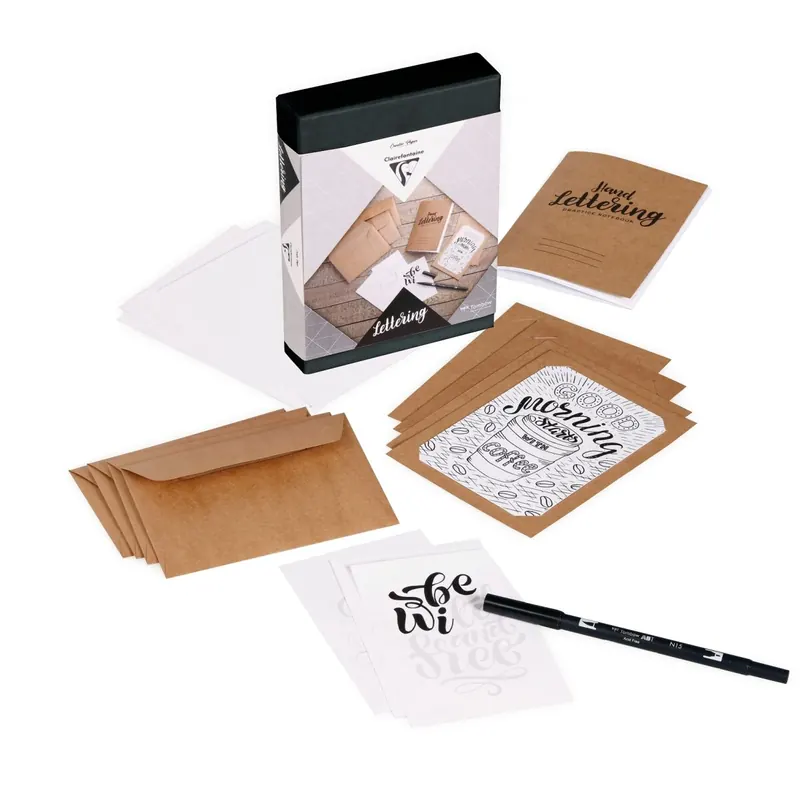 Clairefontaine 97704C – Eine kreative Box für Erwachsene – Lettering