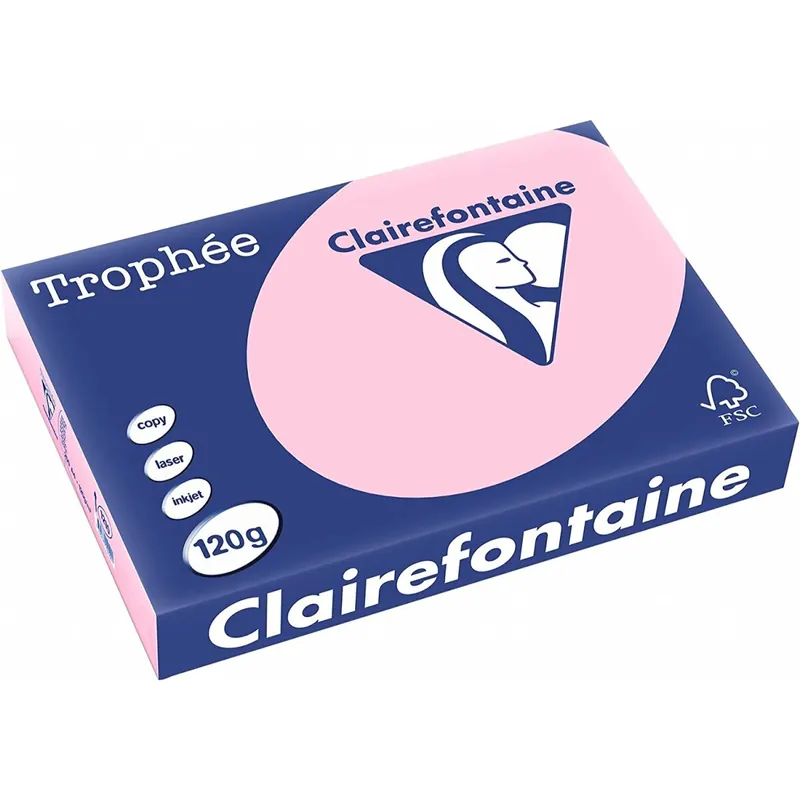 Clairefontaine Trophée 1210C Rosa 120g/m² DIN-A4 - 250 Blatt
