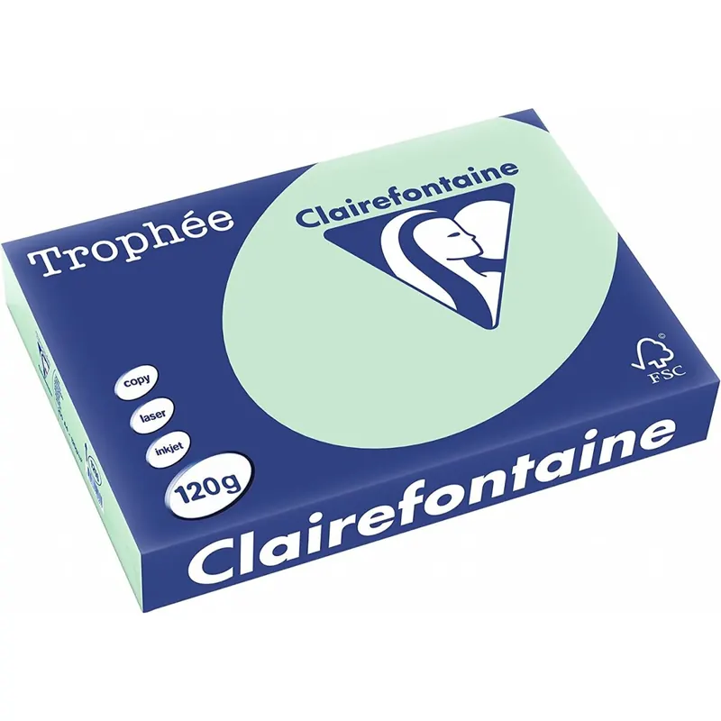 Clairefontaine Trophée 1216C Hellgrün 120g/m² DIN-A4 - 250 Blatt