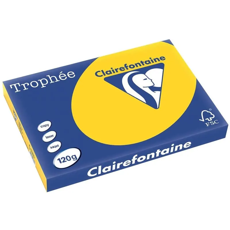 Clairefontaine Trophée 1386C Goldgelb 120g/m² DIN-A3 - 250 Blatt