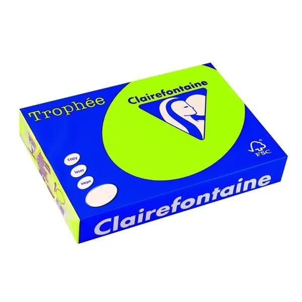 Clairefontaine Trophee Color 2975C Neongrün 80g/m² DIN-A4 - 500 Blatt