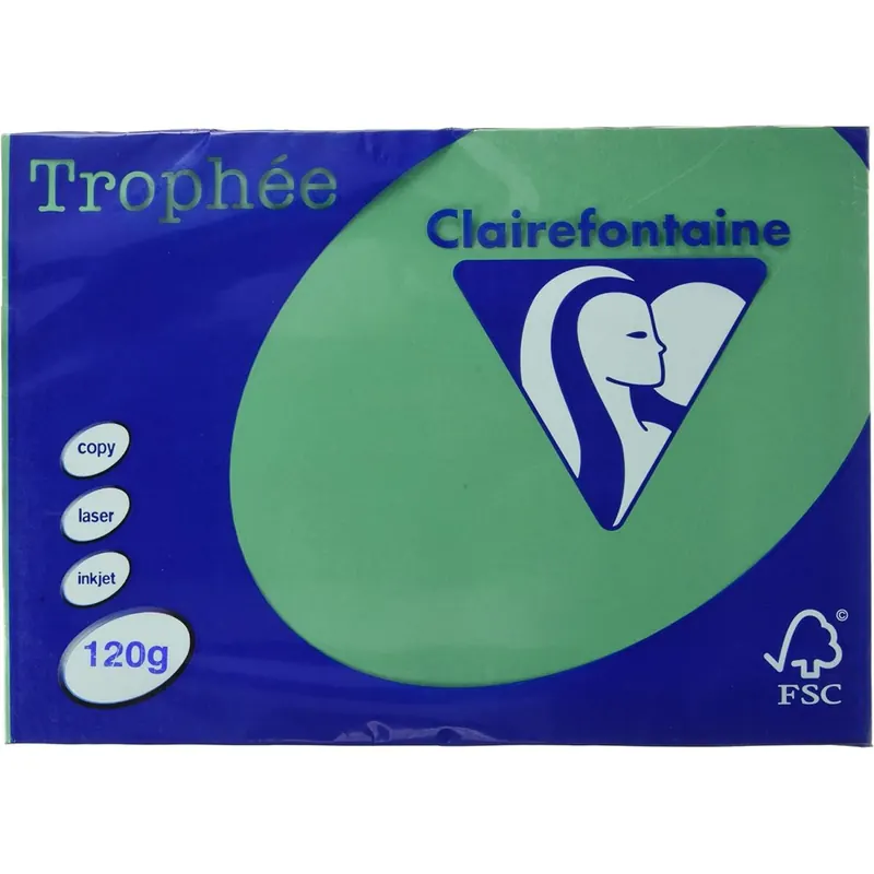 Clairefontaine Trophée Tannengrün 120g/m² DIN-A3 - 250 Blatt