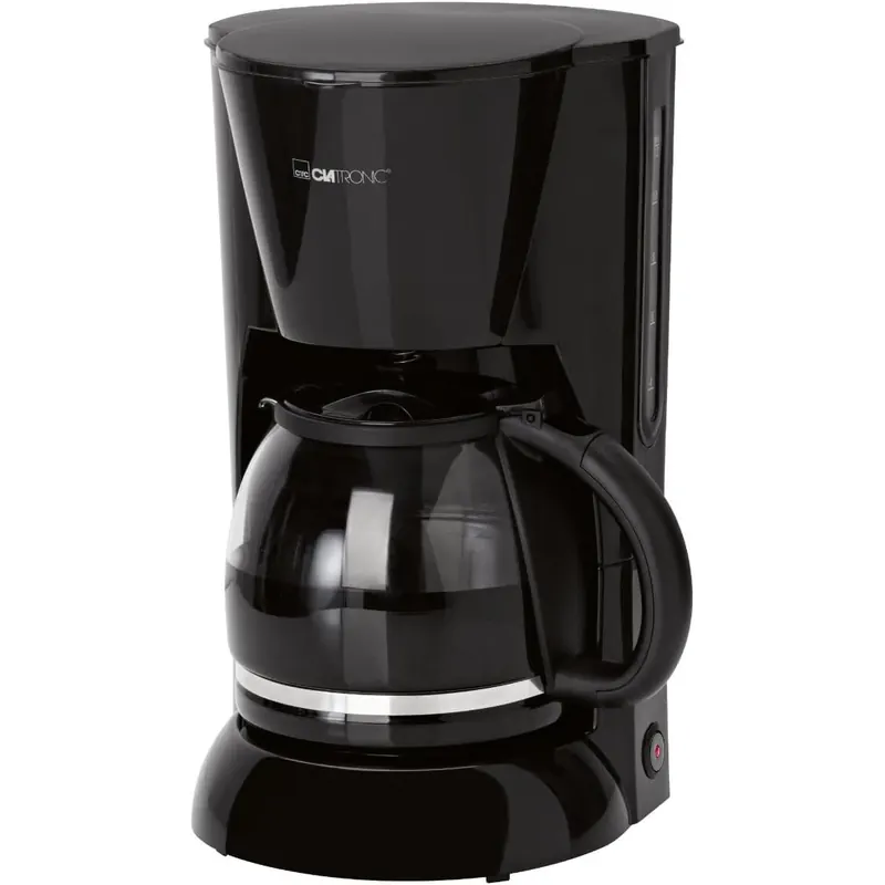 Clatronic® Kaffeemaschine | Kaffeeautomat für 12-14 Tassen (ca. 1,5 Liter) | Filterkaffeemaschine mit Nachtropfsicherung und herausnehmbaren Filtereinsatz | 900W | Coffee Machine KA 3473 schwarz