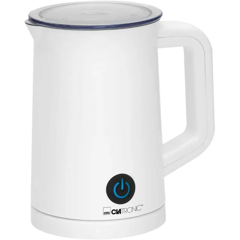 Clatronic® Milchaufschäumer | Milchschaum | 3 Funktionen | Behälter antihaftbeschichtet (ca. 550 ml) | Milchschaummenge ca. 300 ml | Automatische Abschaltung | Deckel abnehmbar