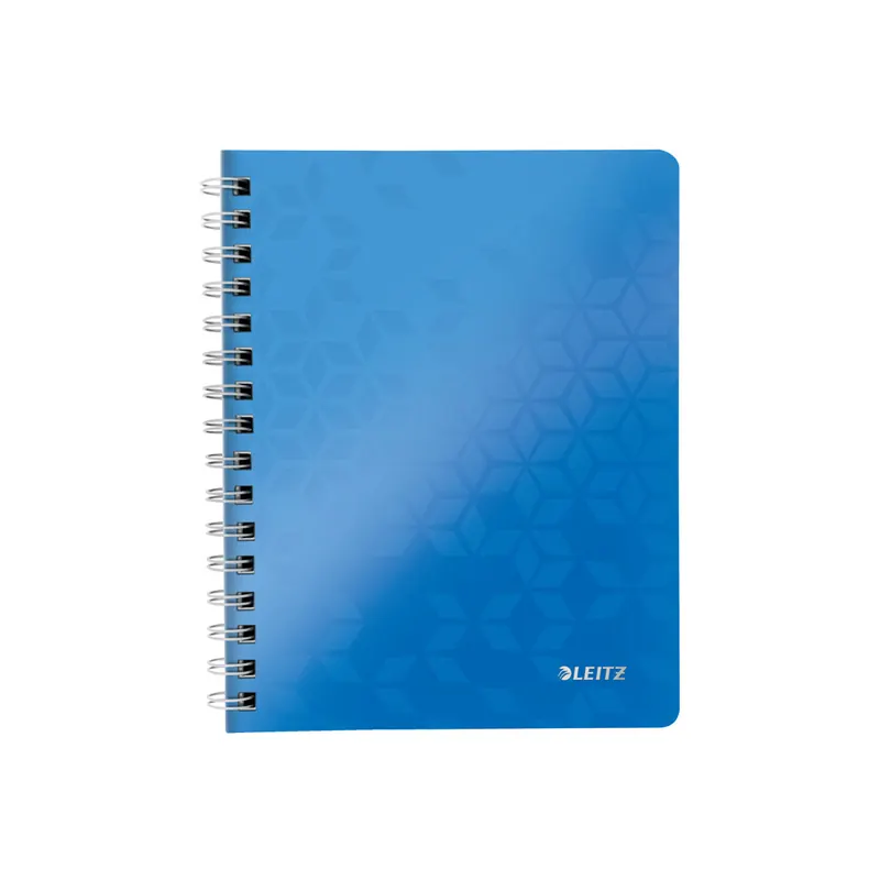 Collegeblock Leitz WOW 4639 - A5 148 x 210 mm blau liniert Lineatur04 mit Schreiblinie 80 Blatt FSC extraweißes Qualitätspapier 80 g/m²  Pckg/6