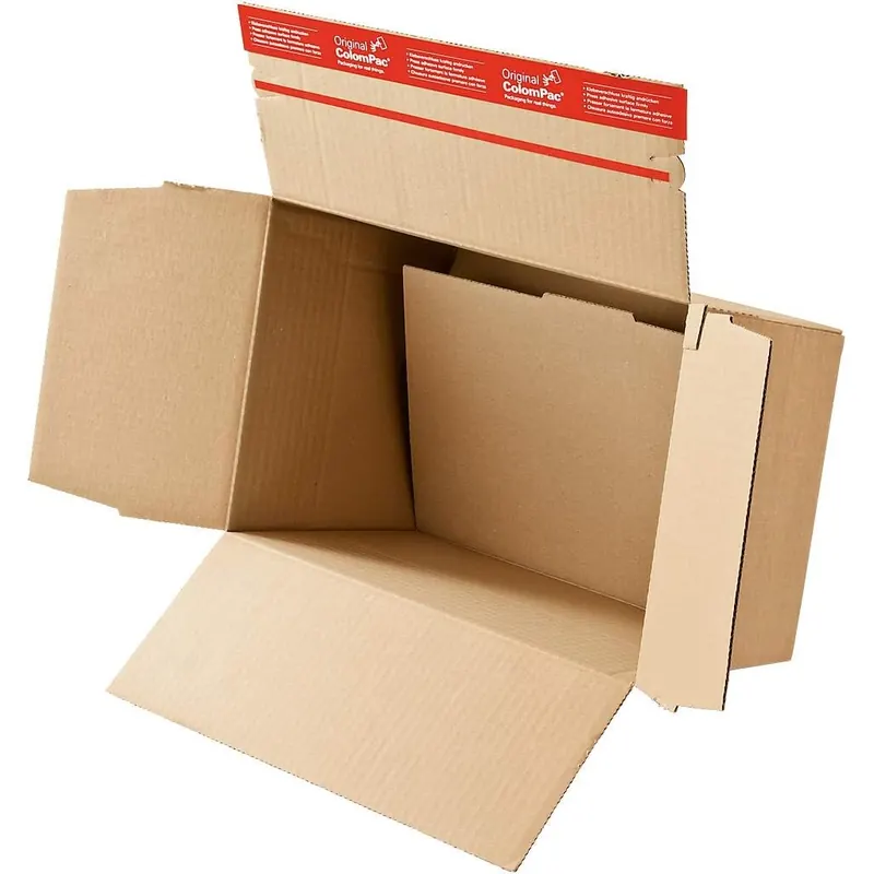 Colompac 30000312 Blitzbodenkarton, höhenvariabel, 450x325x190-310 mm, braun