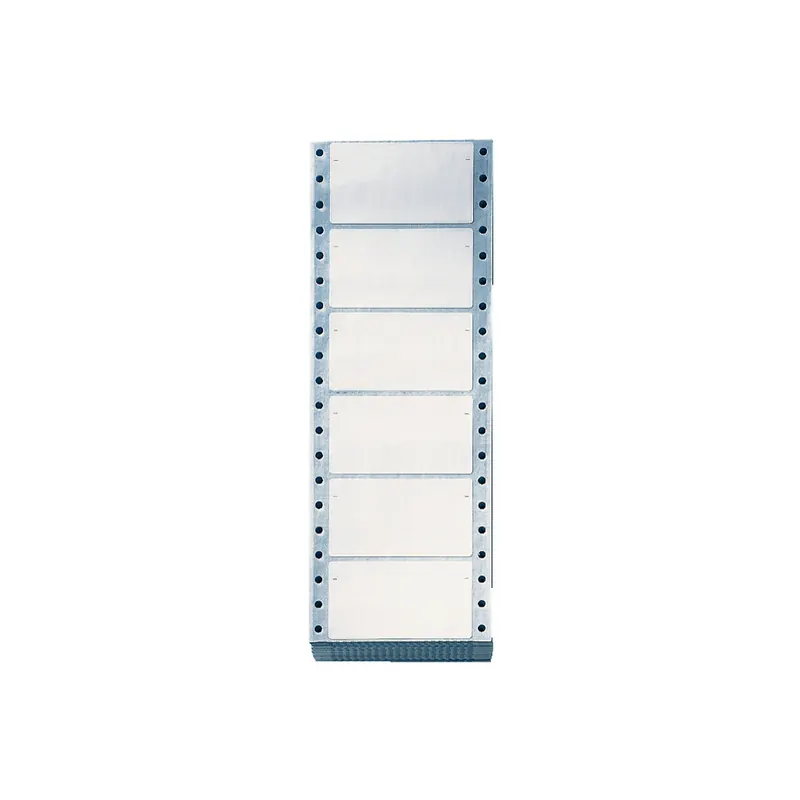 Computerbeschriftungsschild Leitz Orgacolor 6642 - endlos 73 x 40 mm weiß selbstklebend für Nadeldrucker Papier Pckg/1002