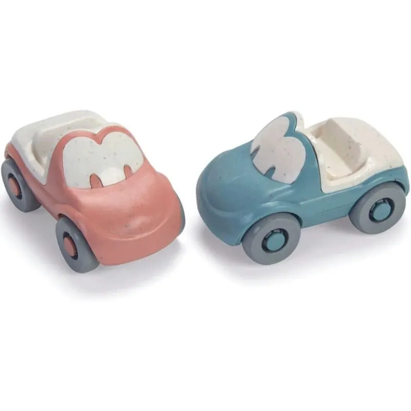 Dantoy - Spielzeug Autos - 2 Stück - rot und hellblau