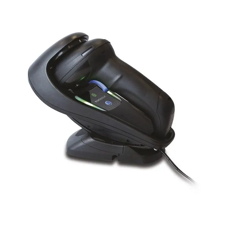 DATALOGIC Gryphon GM4500 - Kabelloser 2D-Barcodescanner, 433 MHz, USB-KIT mit Lade-/Übertragungsstation, Schwarz