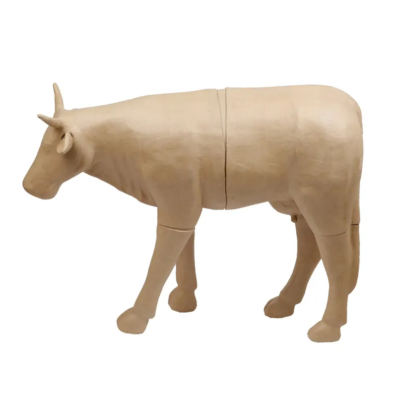 Décopatch Figur Pappmaché Kuh XL 100cm