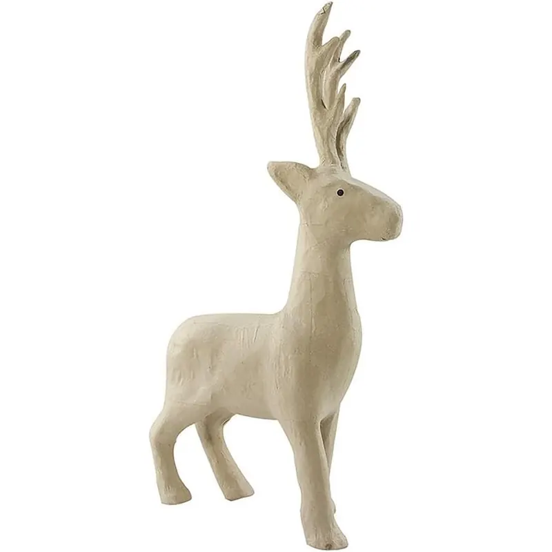 Décopatch Figur Pappmaché Rentier L - Kartonbraun
