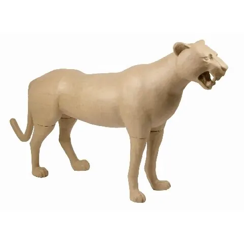 Decopatch, Pappmaché, Panther 178x38x98 cm - Kartonbraun