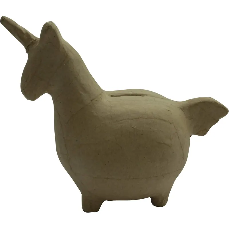 Décopatch, Pappmaché Spardose Einhorn 19,5x10x15,5cm