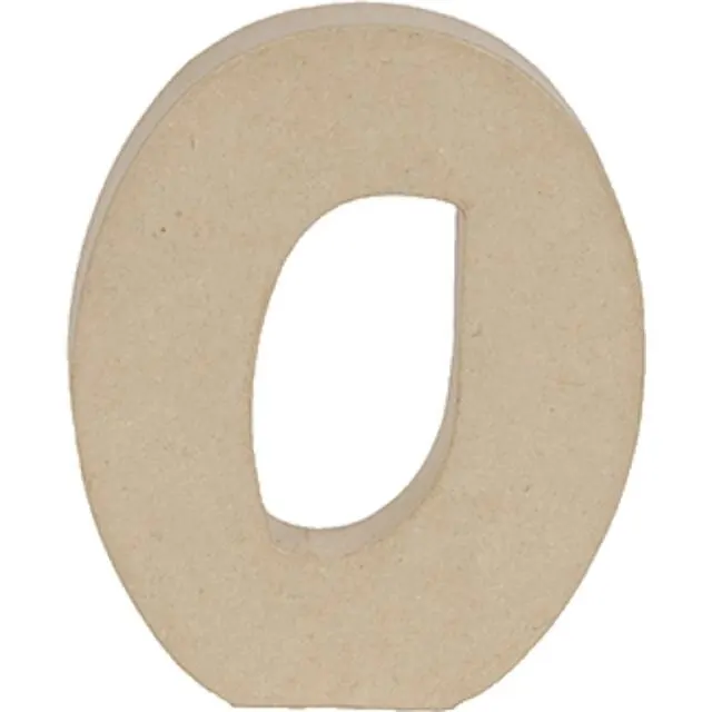 Décopatch, Pappmaché, Ziffer 0 Kraft 20 cm