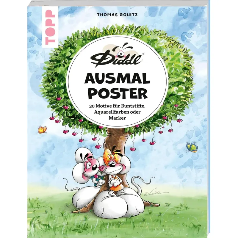 DIDDL – Ausmalposter: 30 Motive für Aquarellfarben, Marker oder Buntstifte (Diddl is back!)