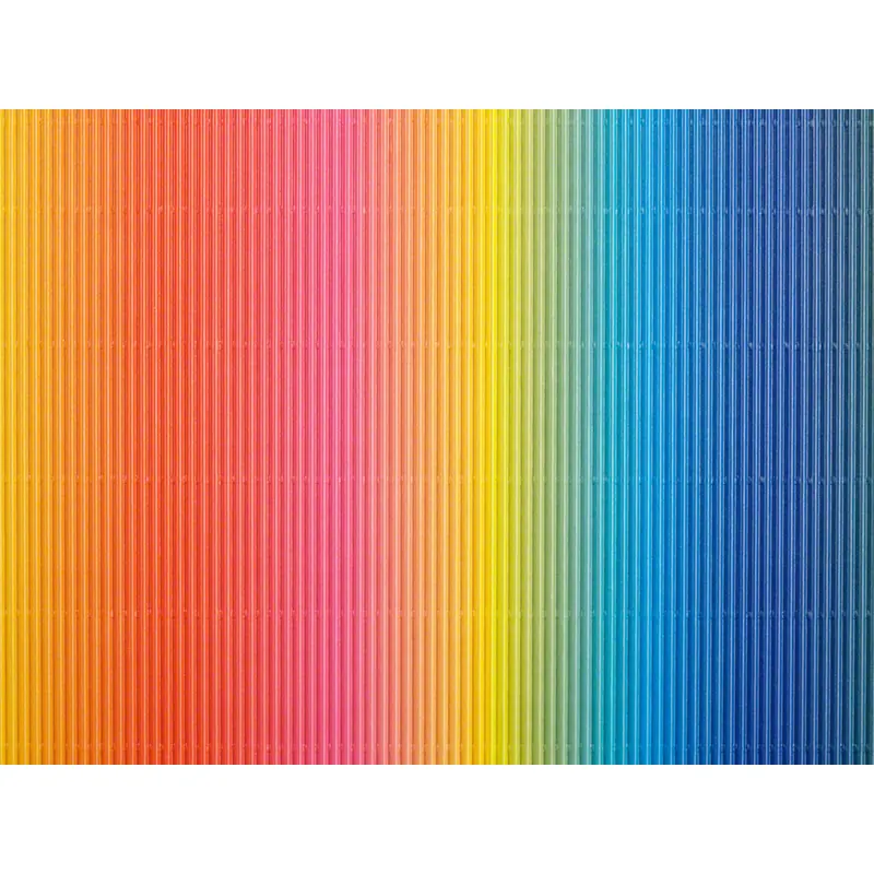 E-Wellpappe, 50 x 70 cm, 1 Bogen, regenbogen, beidseitig gefärbt