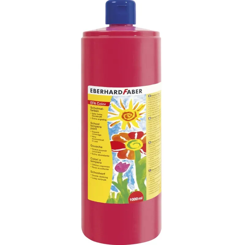 Eberhard Faber 575026 Schulmalfarbe EFA Color 1000ml p. karmin