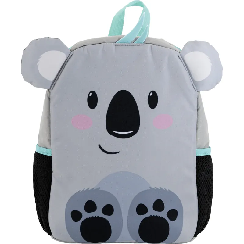 Eberhard Faber 577605 Kindergartenrucksack mit Bär Motiv grau schwarz