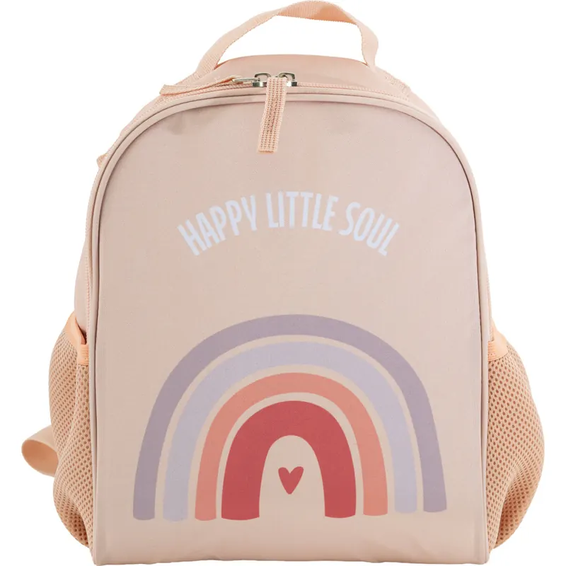 Eberhard-Faber-577606 Kindergartenrucksack happy little soul, beige rosa