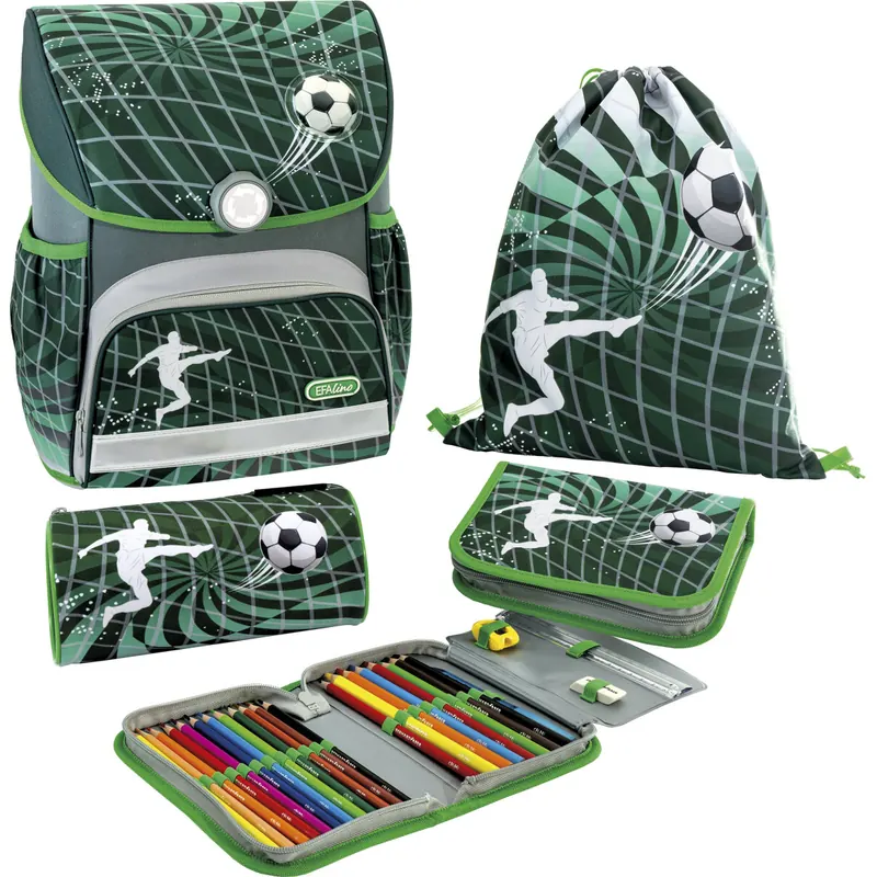 Eberhard Faber 577661 - Schulranzenset EFAlino Fußball