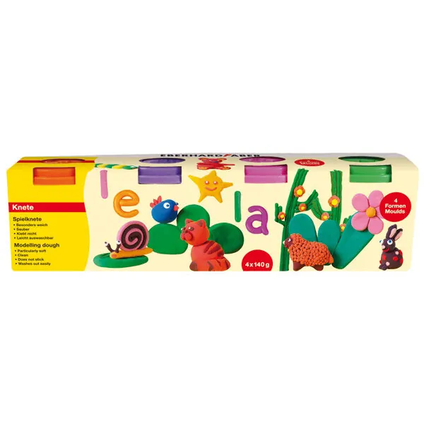 EberhardFaber Spielknete 4er Pack Sonderfarben