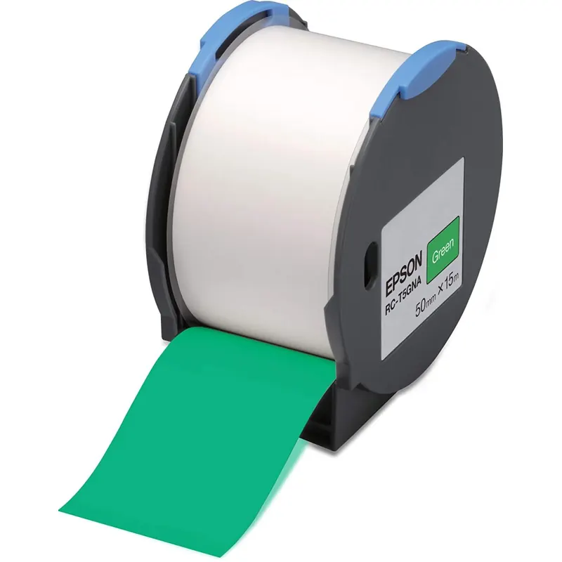 Epson RC-T5GNA, Etiketten für LabelWorksPro, grün, 50 mm x 15 m