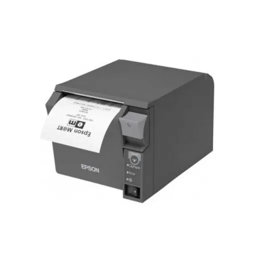 EPSON TM-T70II - Bon-Thermodrucker mit Frontausgabe, 80mm, Abschneider, USB+RS-232, Schwarz