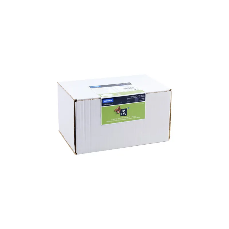Etikettendrucker Rollenetikett Dymo 13186 - auf Rolle Versand-Etikett 54 x 101 mm weiß permanent Thermopapier für Thermodrucker Karton/12x220