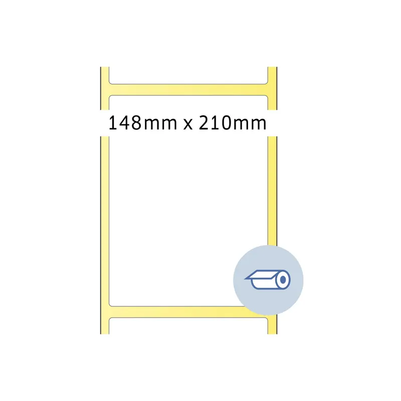 Etikettendrucker Rollenetikett Herma 5019 - auf Rolle 148 x 210 mm weiß permanent Papier für Thermodrucker Pckg/750