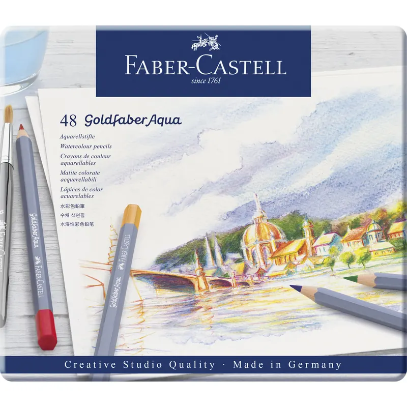 Faber-Castell Goldfaber Aqua Farbstifte 48er Metalletui