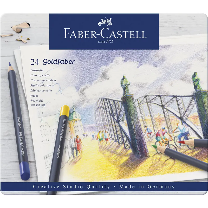 Faber-Castell Goldfaber Farbstifte permanent 24er Metalletui