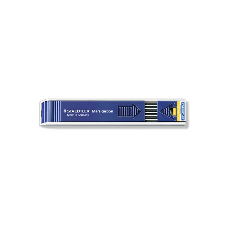 Fallminenstift Ersatzmine Staedtler Mars carbon 200 - schwarz 2,00 mm 4H Pckg/12