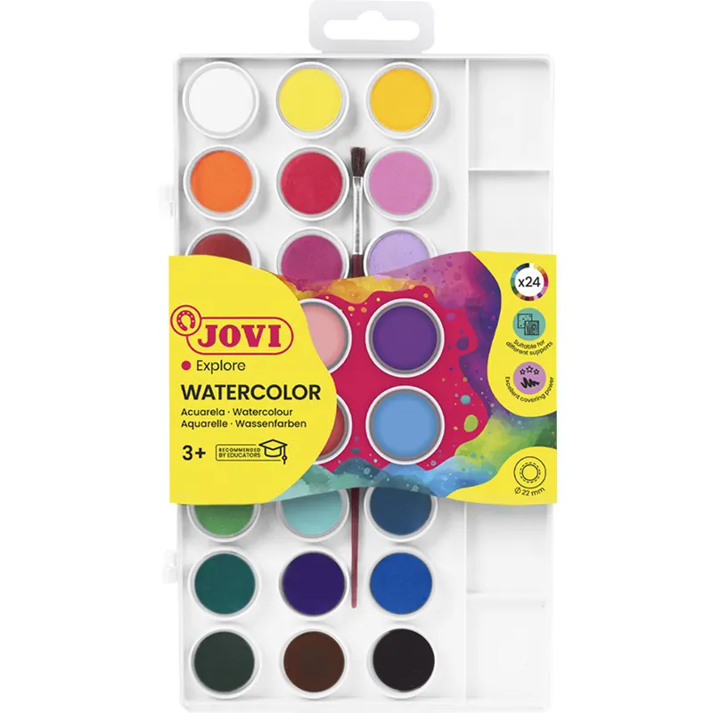 Farbkasten Jovi 800 - Gehäusefarbe weiß 24 Farben