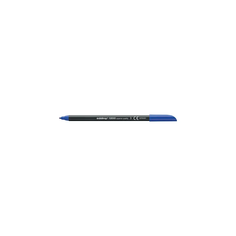 Fasermaler edding 1200 - blau 1 mm Rundspitze Tinte auf Wasserbasis Kunststoffschaft