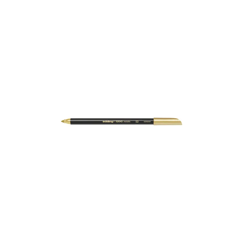 Fasermaler edding 1200 - metallic gold 1-3 mm Rundspitze Tinte auf Wasserbasis Kunststoffschaft