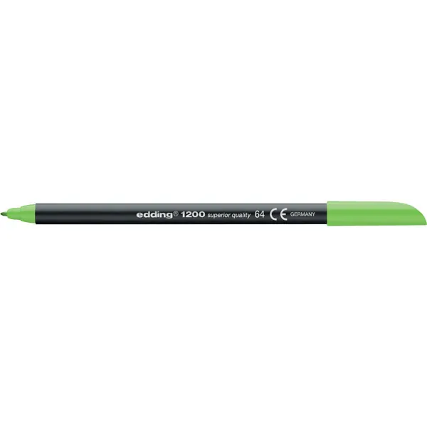 Fasermaler edding 1200 - neongrün 1 mm Rundspitze Tinte auf Wasserbasis Kunststoffschaft